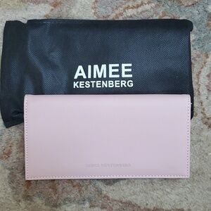 Aimee Kestenberg pink fold wallet
